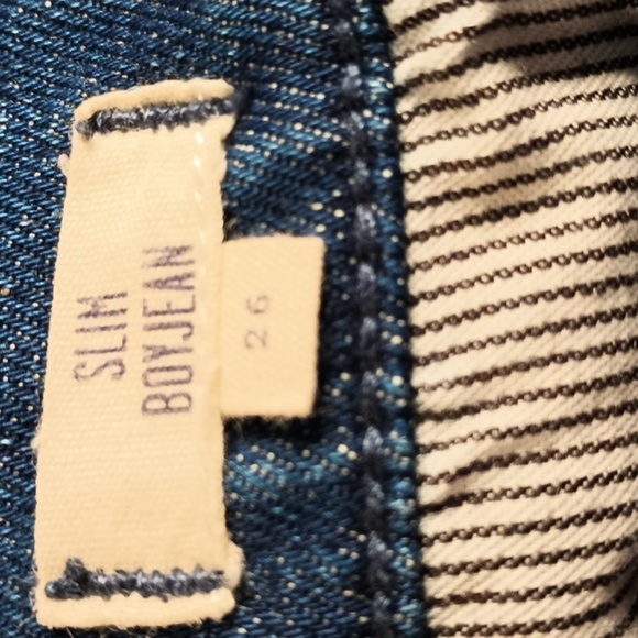 Madewell Patchwork Slim Boyfriend Blue Jean GGG - Picture 5 of 6